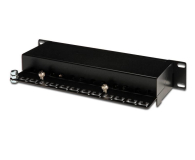 Digitus Patch panel 10" 12 portów, kat.6, S/FTP, 1U, wspornik kablow - 1380471 - zdjęcie 2